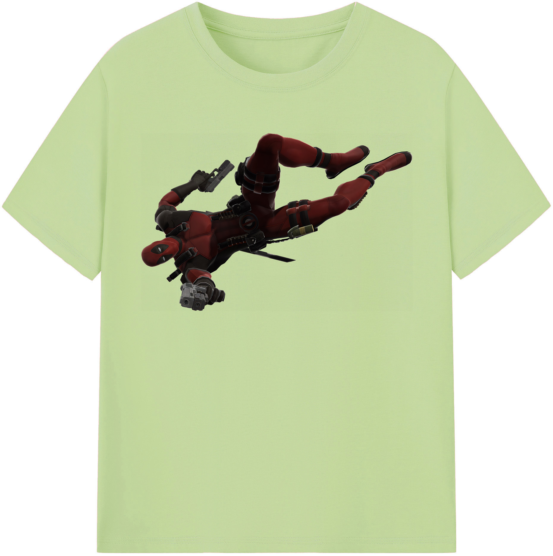 （画像用） Deadpool デッドプール 綿100％半袖Tシャツ（フロントプリント）